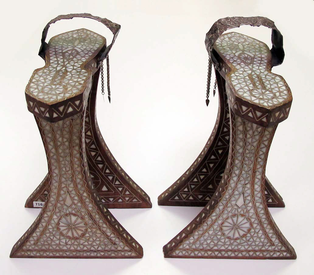 Hammam Shoes, Wood, mother-of-pearl, silver
