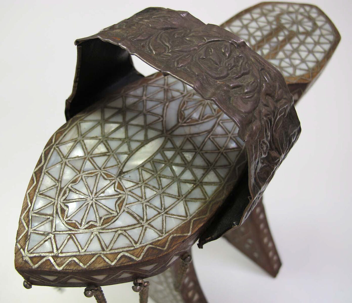 Hammam Shoes, Wood, mother-of-pearl, silver