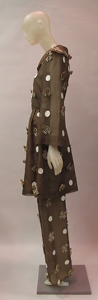 Ensemble, Irene Galitzine (Italian (born Georgia), Tbilisi 1916–2006 Rome), silk, plastic (vinyl), metal, Italian