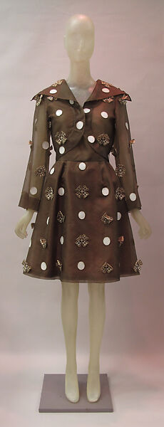 Ensemble, Irene Galitzine (Italian (born Georgia), Tbilisi 1916–2006 Rome), silk, plastic (vinyl), metal, Italian