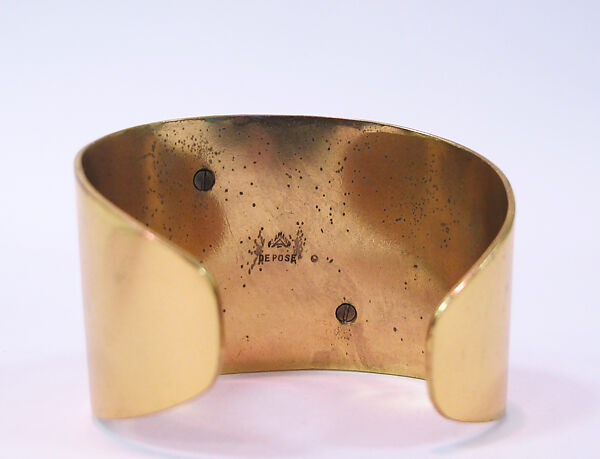 Bracelet, metal, synthetic, French