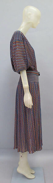 Dress, Missoni (Italian, founded 1953), linen, synthetic, Italian