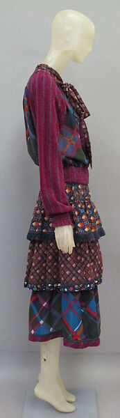 Ensemble, Koos van den Akker (American, born Netherlands, The Hague 1939–2015 New York), wool, cotton, Dutch