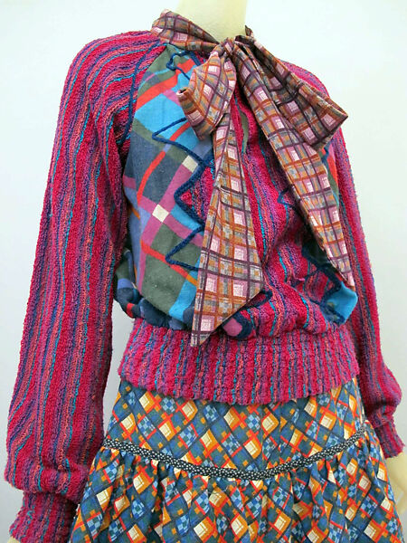 Ensemble, Koos van den Akker (American, born Netherlands, The Hague 1939–2015 New York), wool, cotton, Dutch