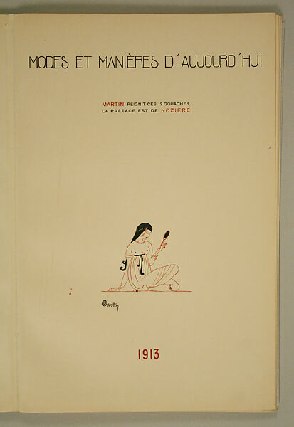 Modes et Manières d'Aujourd'hui, Pierre Corrard, paper, French