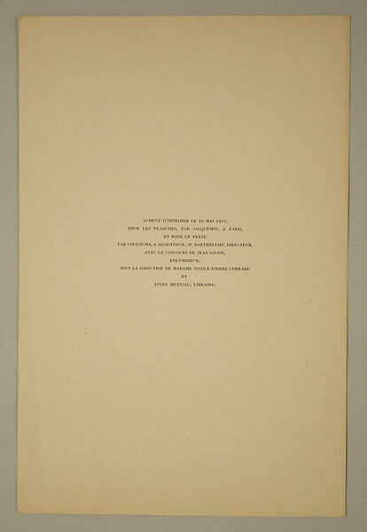 Modes et Manières d'Aujourd'hui, Pierre Corrard, paper, French