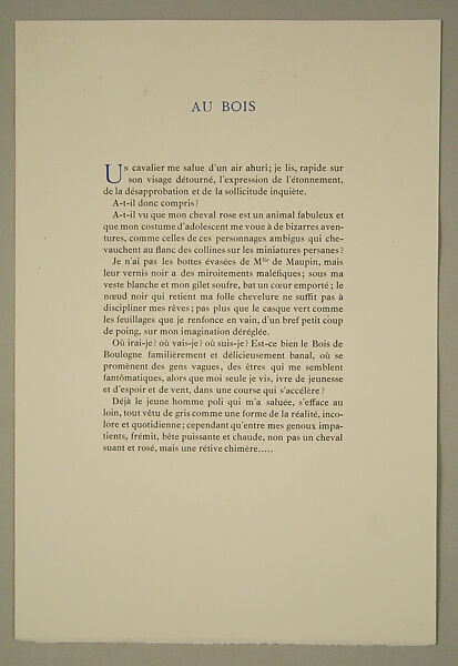 Modes et Manières d'Aujourd'hui, Pierre Corrard, paper, French
