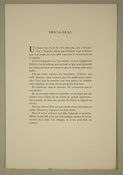 Modes et Manières d'Aujourd'hui, Pierre Corrard, paper, French