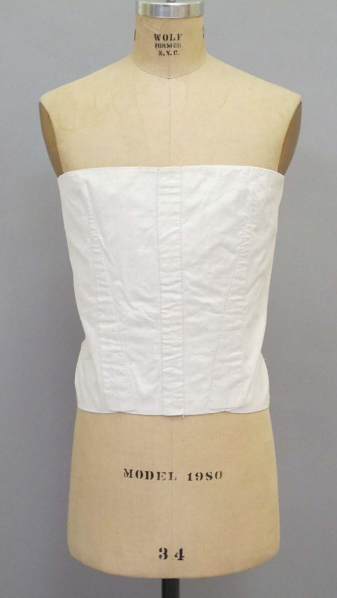 Corset, cotton, American or European