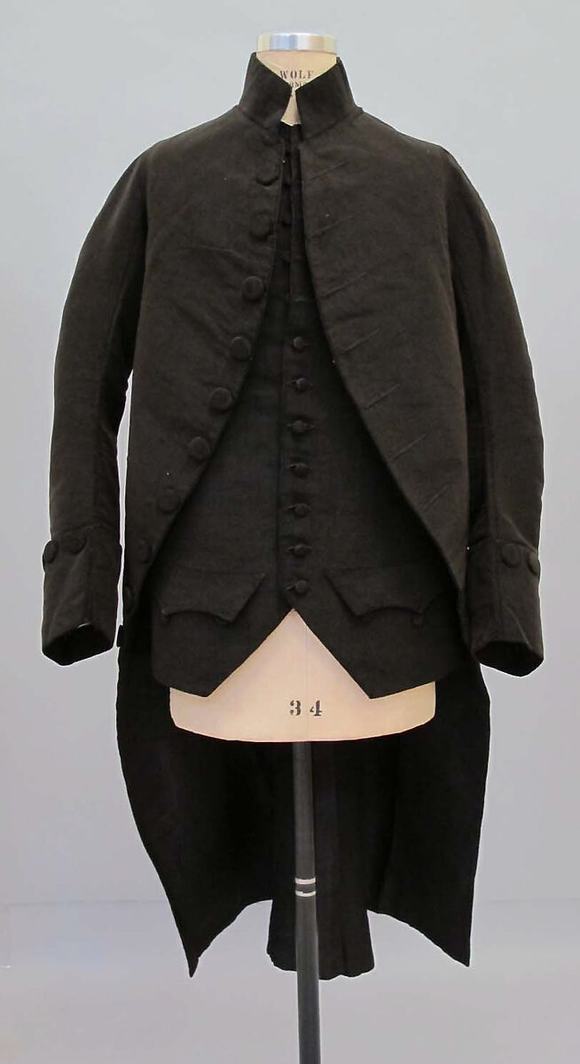 Suit, silk, linen, British