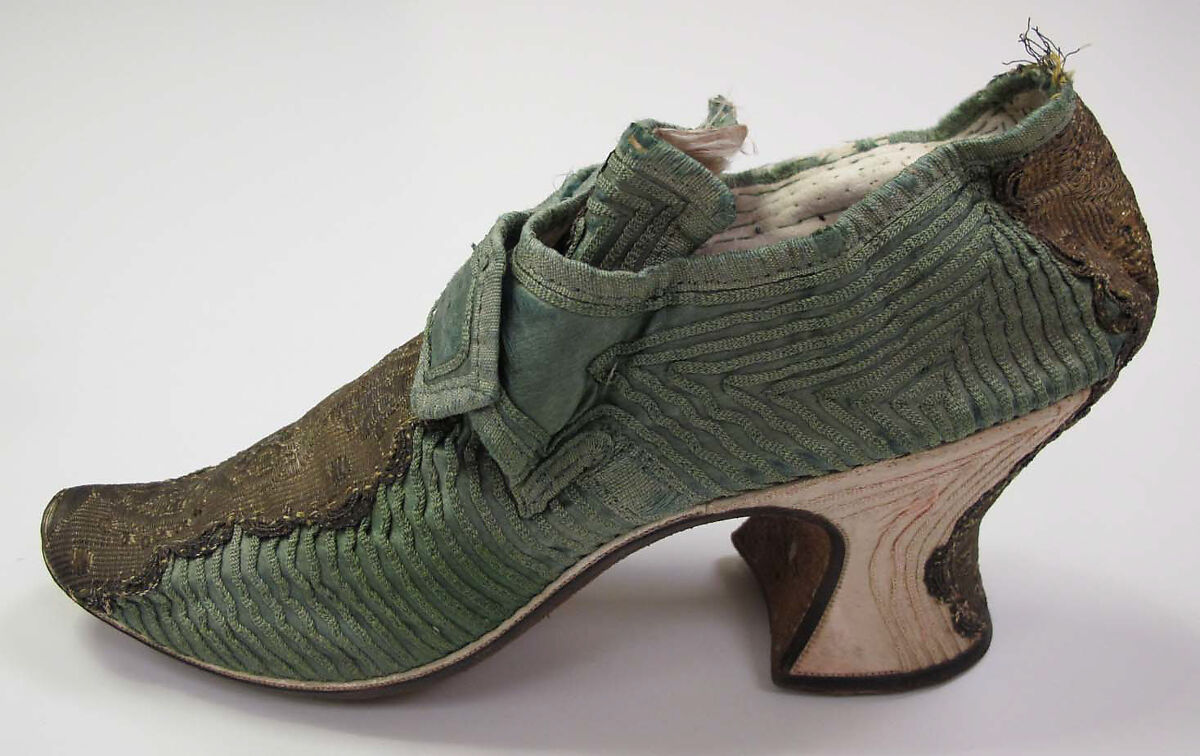 Shoes, silk, leather, European