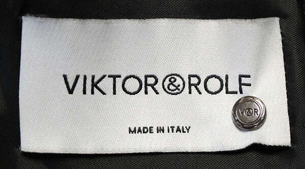 Jacket, Viktor &amp; Rolf (Dutch, founded 1993), wool, metal, Dutch