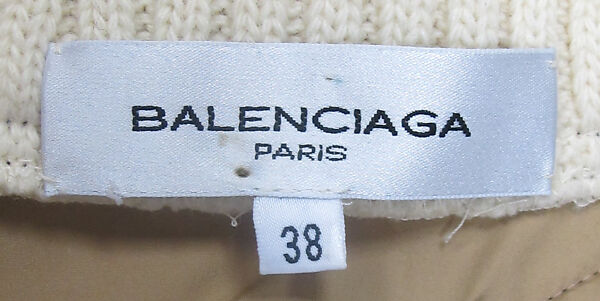 Dress, House of Balenciaga (French, founded 1937), wool, cotton, synthetic, metal, French