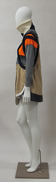 Dress, House of Balenciaga (French, founded 1937), wool, cotton, synthetic, metal, French