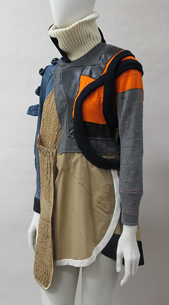 Dress, House of Balenciaga (French, founded 1937), wool, cotton, synthetic, metal, French