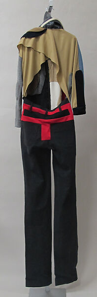 Jumpsuit, House of Balenciaga (French, founded 1937), cotton, wool, synthetic, leather, metal, French