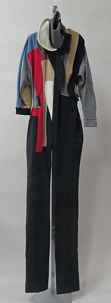 Jumpsuit, House of Balenciaga (French, founded 1937), cotton, wool, synthetic, leather, metal, French 