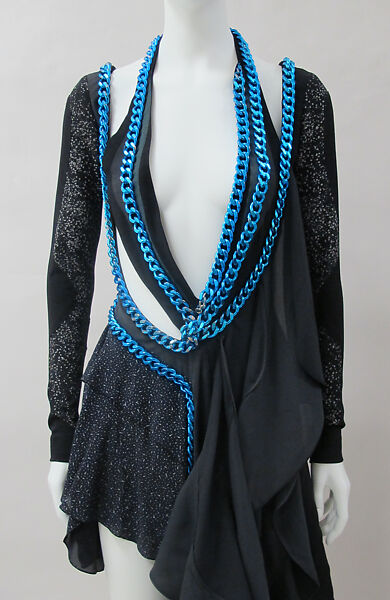 Dress, House of Balenciaga (French, founded 1937), synthetic, cotton, metal, French