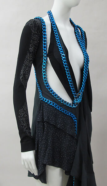 Dress, House of Balenciaga (French, founded 1937), synthetic, cotton, metal, French