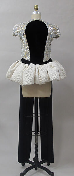 Ensemble, House of Balenciaga (French, founded 1937), silk, synthetic, cotton, metal, French