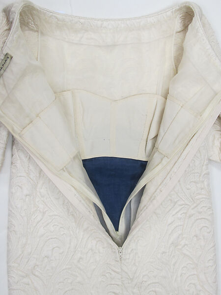 Dress, House of Balenciaga (French, founded 1937), silk, metal, French