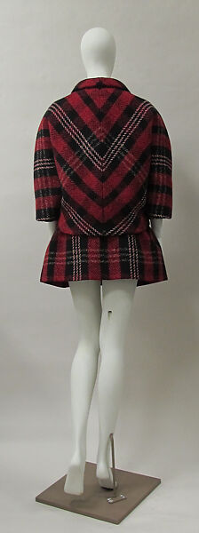 Ensemble, House of Balenciaga (French, founded 1937), wool, silk, synthetic, metal, French