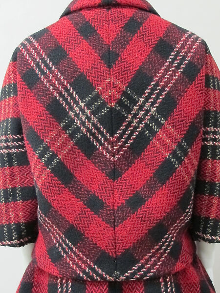 Ensemble, House of Balenciaga (French, founded 1937), wool, silk, synthetic, metal, French