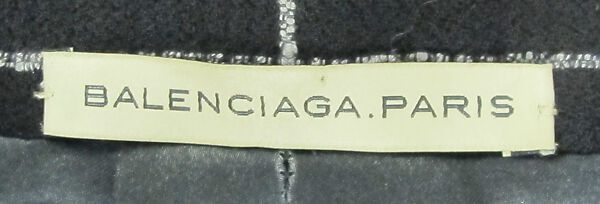 Ensemble, House of Balenciaga (French, founded 1937), wool, silk, synthetic, metal, French