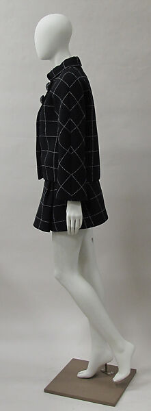 Ensemble, House of Balenciaga (French, founded 1937), wool, silk, synthetic, metal, French