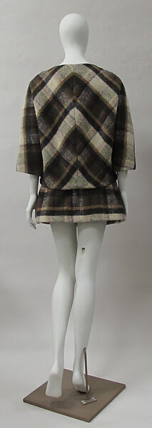 Ensemble, House of Balenciaga (French, founded 1937), wool, silk, synthetic, metal, French