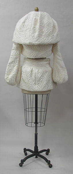 Ensemble, House of Balenciaga (French, founded 1937), silk, synthetic, cotton, glass, metal, French