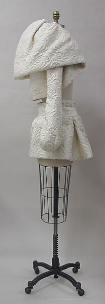 Ensemble, House of Balenciaga (French, founded 1937), silk, synthetic, cotton, glass, metal, French