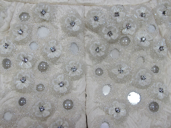 Ensemble, House of Balenciaga (French, founded 1937), silk, synthetic, cotton, glass, metal, French