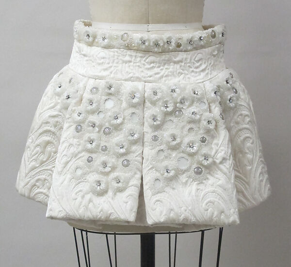 Ensemble, House of Balenciaga (French, founded 1937), silk, synthetic, cotton, glass, metal, French