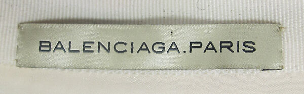 Ensemble, House of Balenciaga (French, founded 1937), silk, synthetic, cotton, glass, metal, French