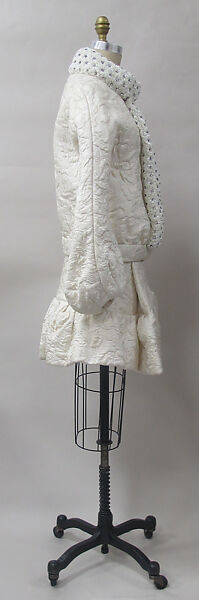 Ensemble, House of Balenciaga (French, founded 1937), silk, synthetic, glass, metal, French