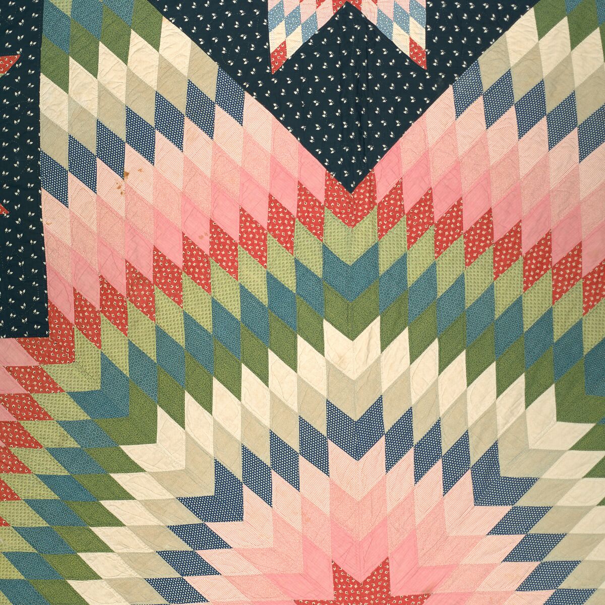Star of Bethlehem Quilt, Cotton, American
