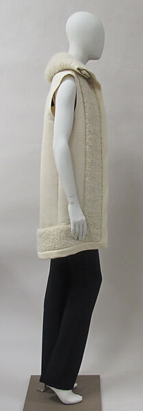 Ensemble, House of Balenciaga (French, founded 1937), silk, wool, metal, synthetic, French