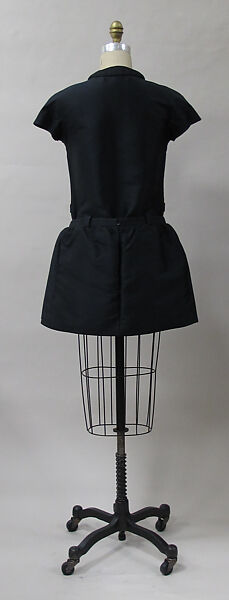 Ensemble, House of Balenciaga (French, founded 1937), wool, silk, metal, synthetic, French