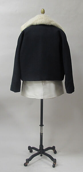Ensemble, House of Balenciaga (French, founded 1937), wool, silk, metal, synthetic, French
