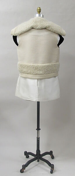 Ensemble, House of Balenciaga (French, founded 1937), wool, silk, metal, synthetic, French
