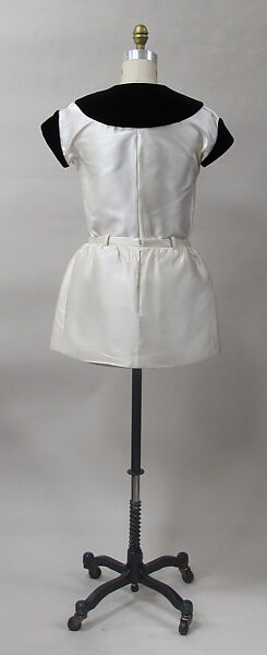 Ensemble, House of Balenciaga (French, founded 1937), wool, silk, metal, synthetic, French