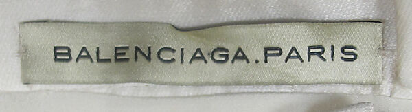 Ensemble, House of Balenciaga (French, founded 1937), wool, silk, metal, synthetic, French