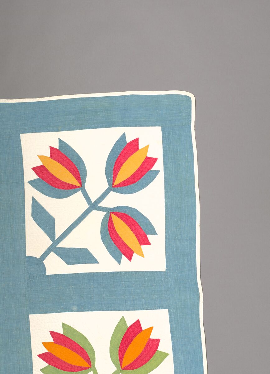 Tulip Quilt, Cotton, American