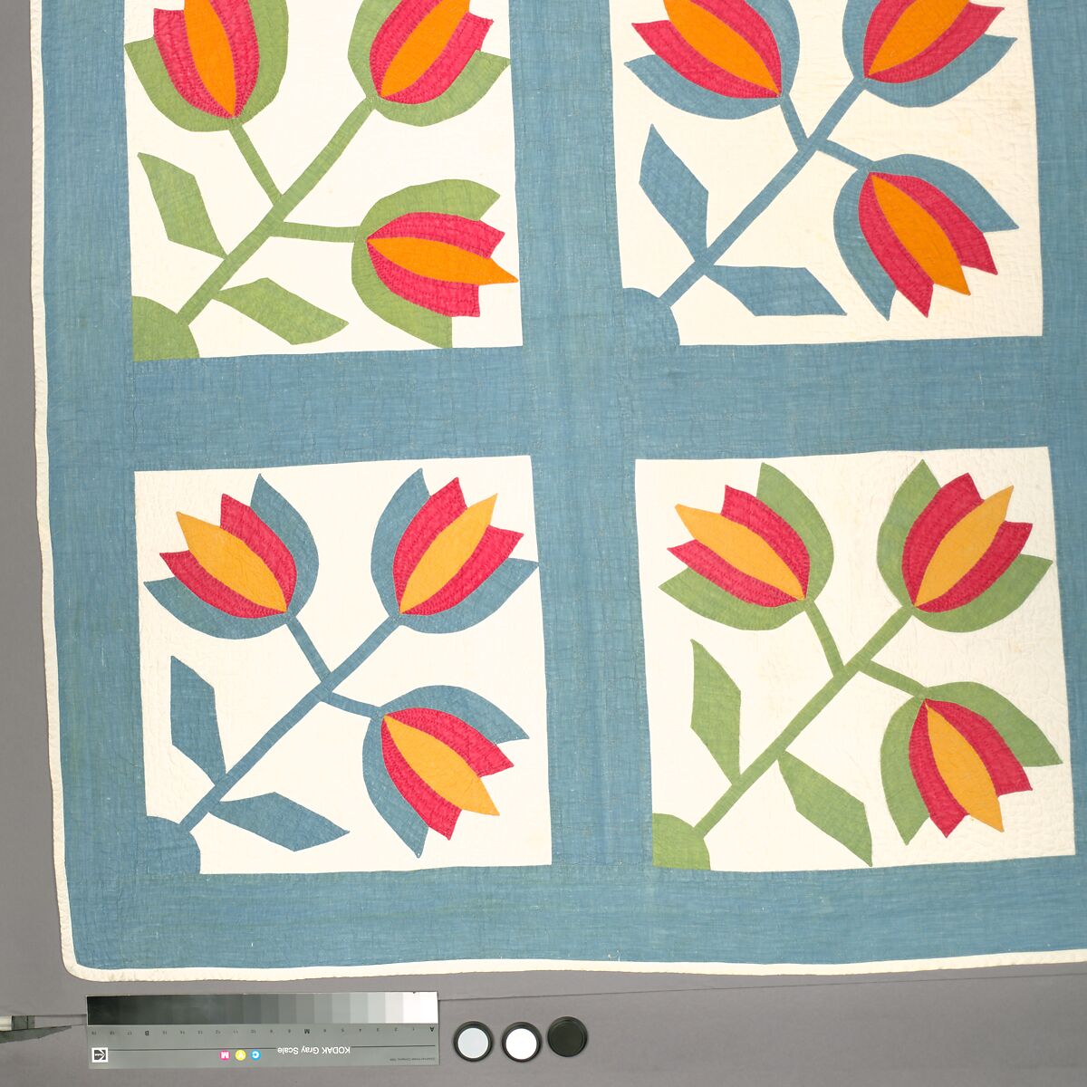 Tulip Quilt, Cotton, American