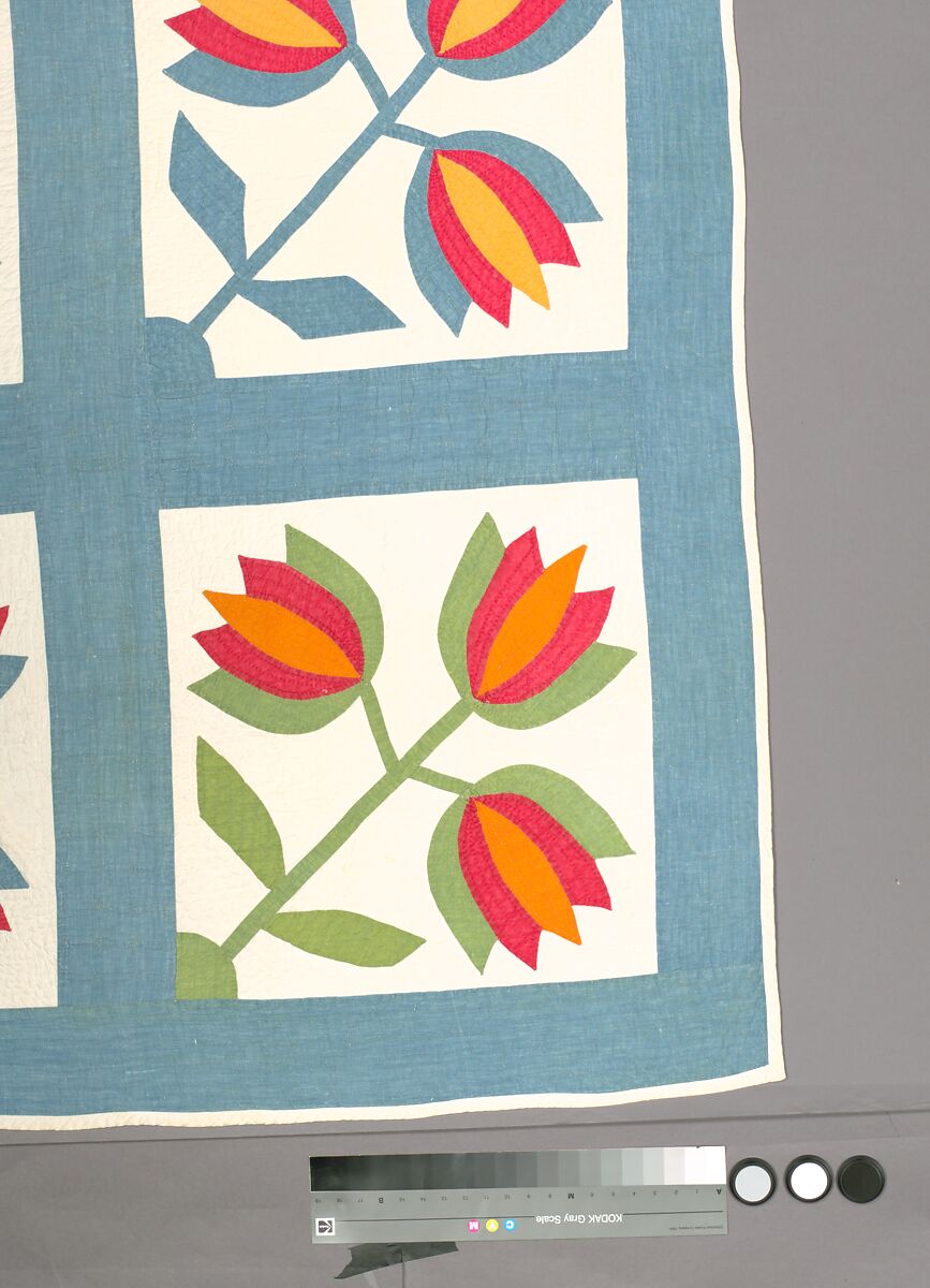 Tulip Quilt, Cotton, American