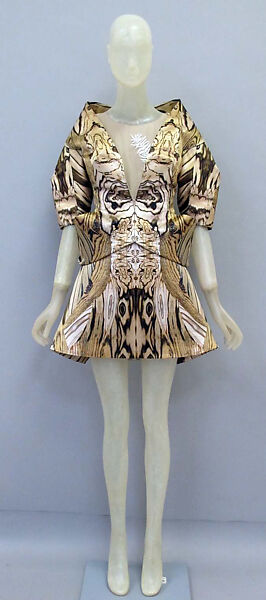 Ensemble, Alexander McQueen (British, founded 1992), silk, synthetic, British 