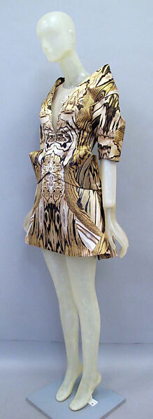 Ensemble, Alexander McQueen (British, founded 1992), silk, synthetic, British