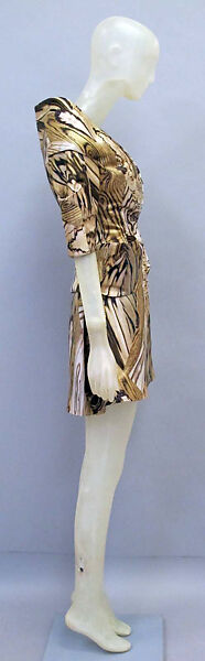 Ensemble, Alexander McQueen (British, founded 1992), silk, synthetic, British