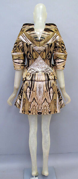 Ensemble, Alexander McQueen (British, founded 1992), silk, synthetic, British